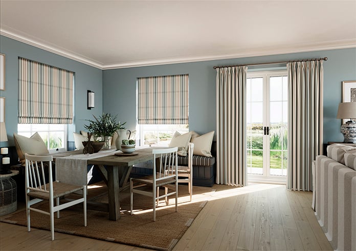 The British Stripe Co. Elizabeth, Polzeath No.1 - Roman Blind - Image 6